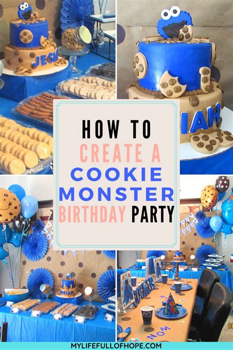 Cookie Monster Birthday Party Ideas 1st Birthday Party Cookie