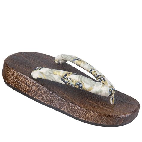 Traditional Japanese Wooden Sandals Kimono Footwear Getamashi