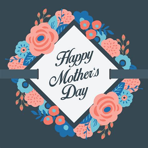 Happy Mothers Day Card 198797 Vector Art At Vecteezy