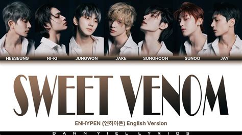 ENHYPEN 엔하이픈 SWEET VENOM English Ver Color Coded Lyrics Video