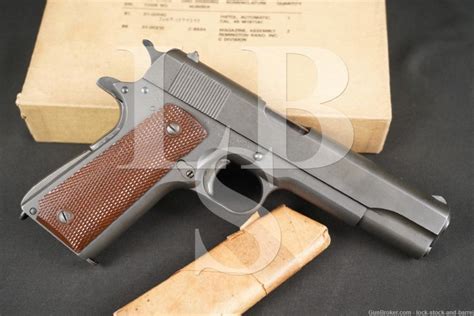 Wwii Us Remington Rand A A Acp Semi Auto Pistol C