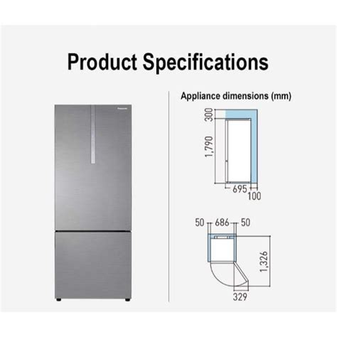 Panasonic Doors L Inverter Fridge Steel Nr Bx Cpsm