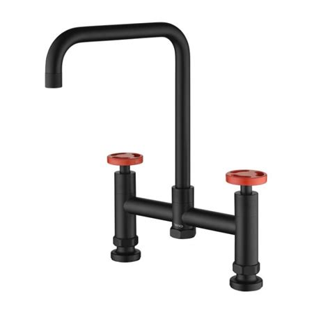 Henry Holt Bridge Mixer Kitchen Tap Matte Black Uk