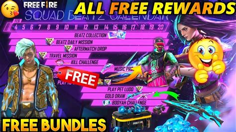 FREE All Rewards Squad Beatz Event Free Fire M1887 Skin Parmanent