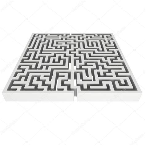 3d Maze Labyrinth Shape Design Element Stock Photo By ©newb1 91489324