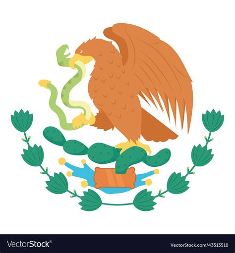 Coat Of Arms Mexico Royalty Free Vector Image Vectorstock