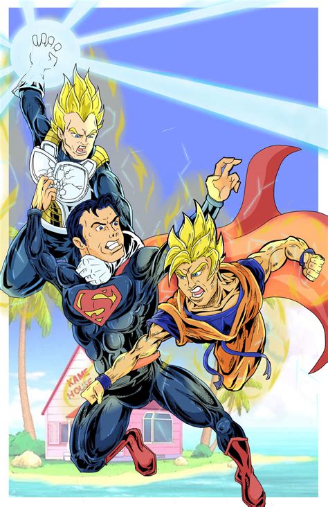 Goku Vegeta Vs Superman By Zaatis On Deviantart