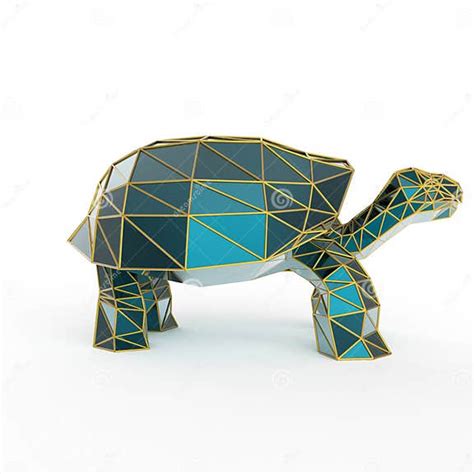 Shiny Luxury Crystal Sapphire Galapagos Tortoise With Edges Framed