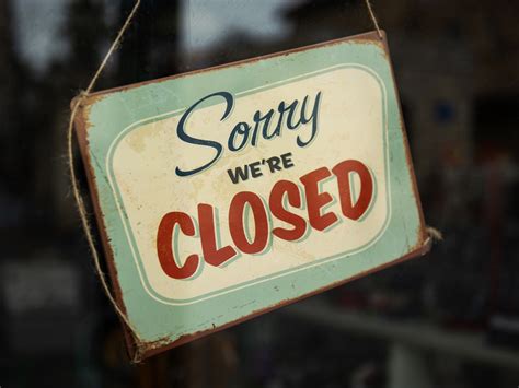 Temporarily closed: Bars and restaurants