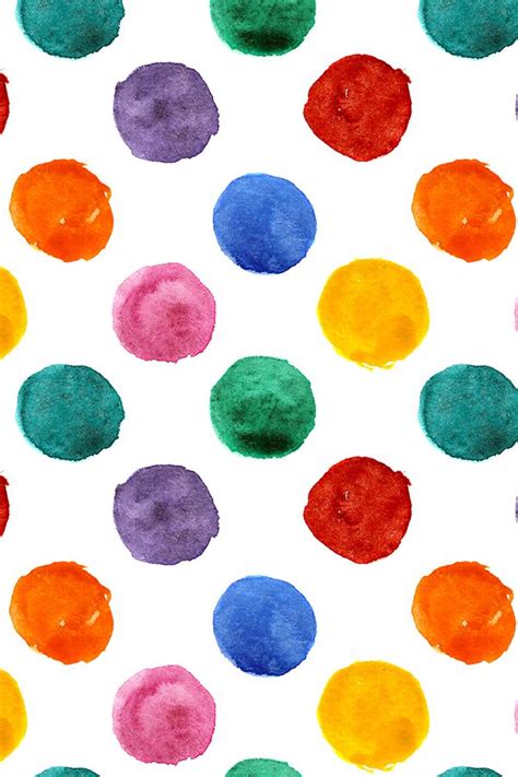 Colorful Fabrics Digitally Printed By Spoonflower Colorful Polka Dot