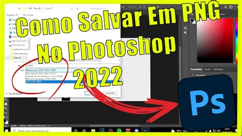 Como Salvar Em Png No Photoshop Youtube