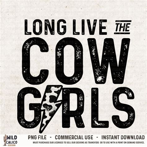 Long Live The Cowgirls Western Lightning Bolt Western PNG