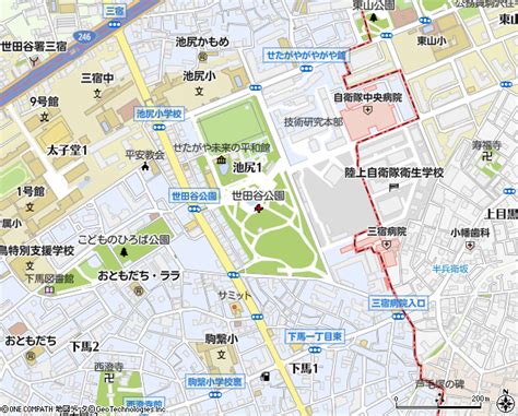 世田谷公園（世田谷区公園・緑地）の住所・地図｜マピオン電話帳