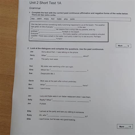 Solutions Third Edition Unit 2 Short Test 1a Школьные Знанияcom