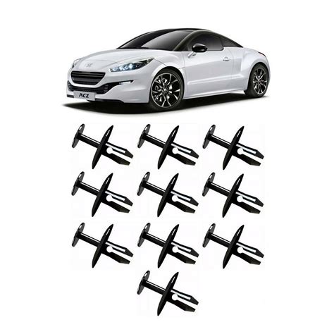 Kit 10 Grampo Presilha Parachoque Peugeot RCZ 2011 2012 2013 2014 2015