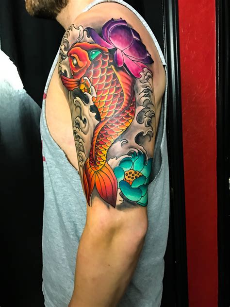 Coy Fish Tattoo Mike Evans Tattoo Japanese Tattoo Japanese Koi