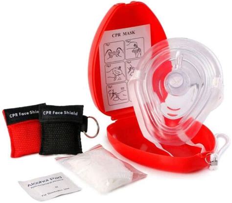 Buy Cpr Mask With One Way Valve First Aid Face Shield With Bonus