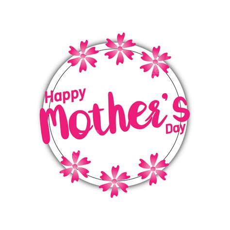 Mother Day Flower Vector Hd Images Mothers Day Batch With Flowers Png