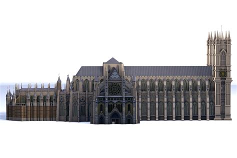 3d Model Of Westminster Abbey Church