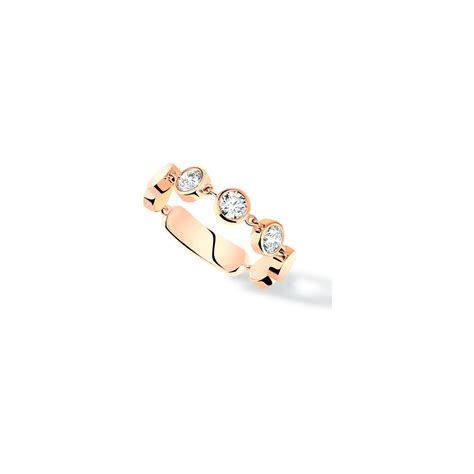 Achat Bague Messika D Vibes Mm En Or Rose Et Diamants