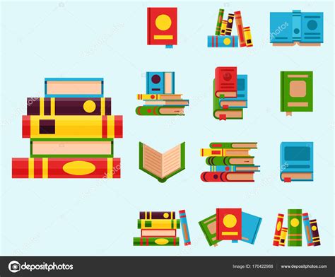 Colorful Book Vector Illustration Learn Literature Study Opened And