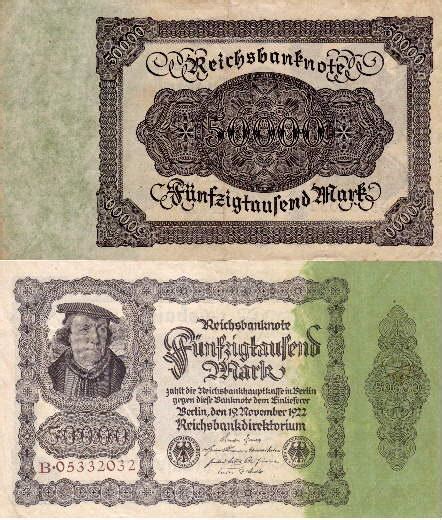 Reichsbanknote über Hundert Mark von Deutschland Manuskript