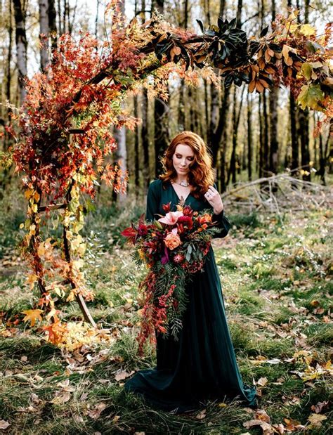 53 Unique Woodland Wedding Gowns To Rock Weddingomania