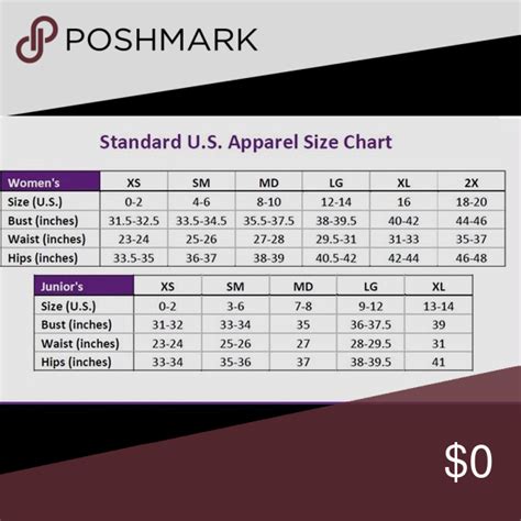 Waist Size Chart Juniors - trousersc