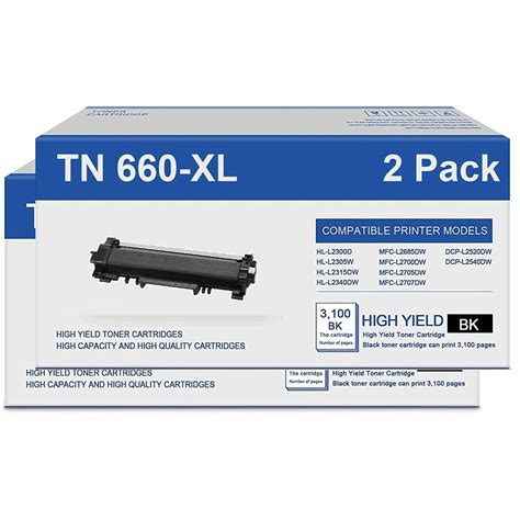 Brother Tn660 Toner Cartridges Fast Reliable And Low Cost 2 Pack