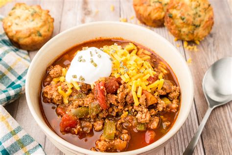 No Bean Ground Turkey Chili Recipe Keto Low Carb Remake My Plate