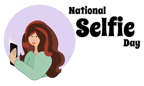 National Selfie Day Idea For A Horizontal Poster Banner Flyer Postcard Design 26603371