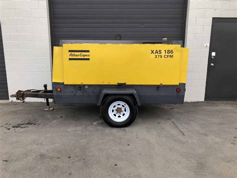 Atlas Copco Xas 186 For Sale 375 Cfm Portable Diesel Air Compressor