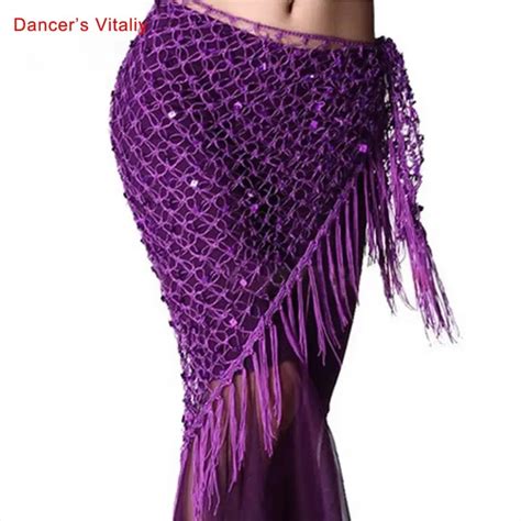 New Style Belly Dance Costumes Sequins Belly Dance Hip Scarf For Women