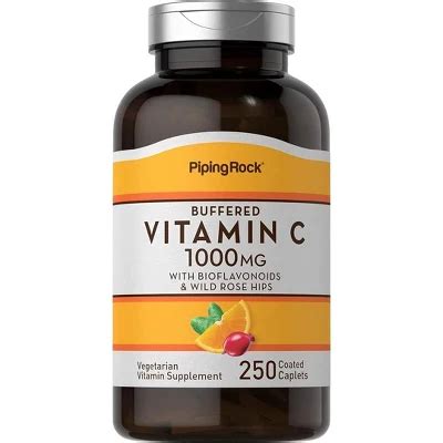 Piping Rock Buffered Vitamin C 1000 Mg With Bioflavonoids Wild Rose