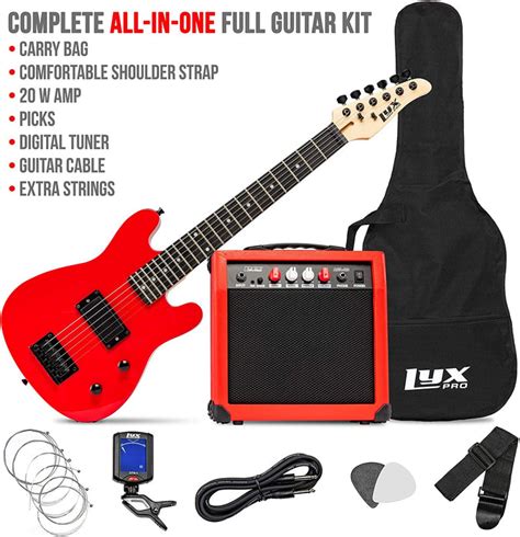 30” Kids Electric Guitar Starter Kit 34 Size Guitar With Amp Skymall