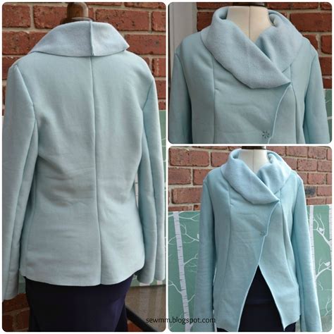 Duck Egg Blue Fleece Jacket Sewing Projects