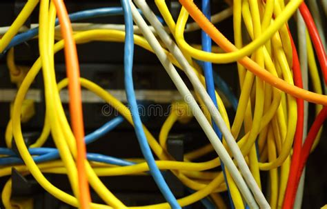 Ethernet Computer Network Cables Stock Image Image Of Broadband