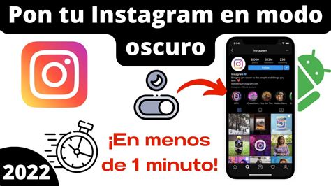 Poner Instagram En Modo Oscuro Youtube