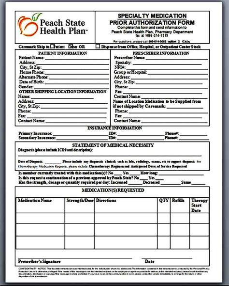 Template Caremark Prior Authorization Form | Mous Syusa