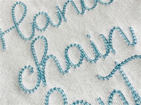 Quick Light Stitch Chain Font Machine Embroidery Designs In Assorted