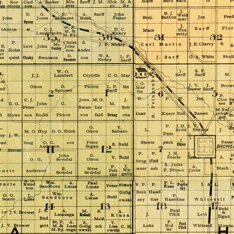 Vintage Map Of Todd County Minnesota 1890 By Ted S Vintage Art