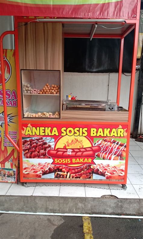 Detail Desain Gerobak Sosis Bakar Koleksi Nomer 14