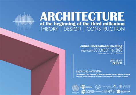 Giornata Internazionale Di Studi L Architettura Alle Soglie Del Terzo