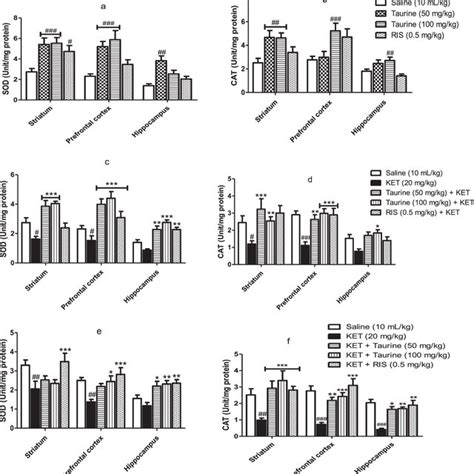 Effects Of Taurine On Superoxide Dismutase SOD And Catalase CAT