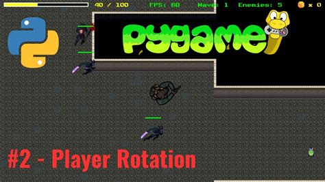 Pygame Top Down Shooter Tutorial In Python 2 Player Rotation YouTube