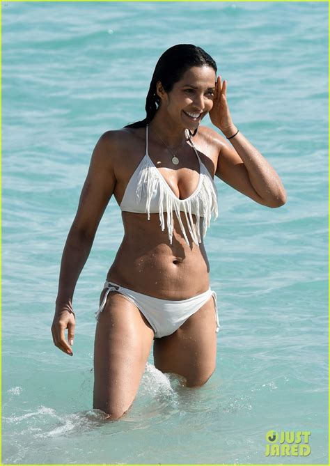 Top Chef Host Padma Lakshmi Shows Off Her Bikini Bod On Miami Beach