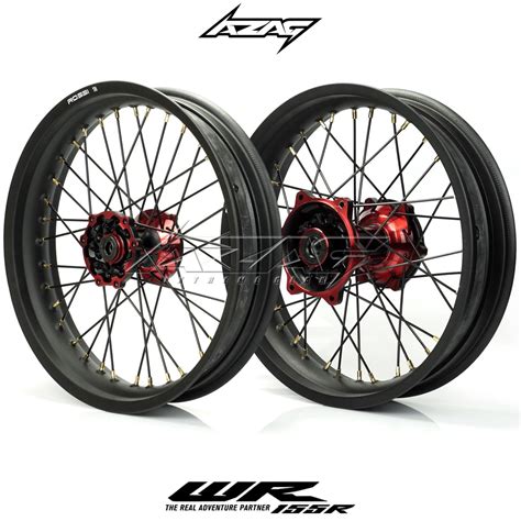 Jual VELG SET WHEELSET SUPERMOTO YAMAHA WR TROMOL SCARLET VELG ROSSI