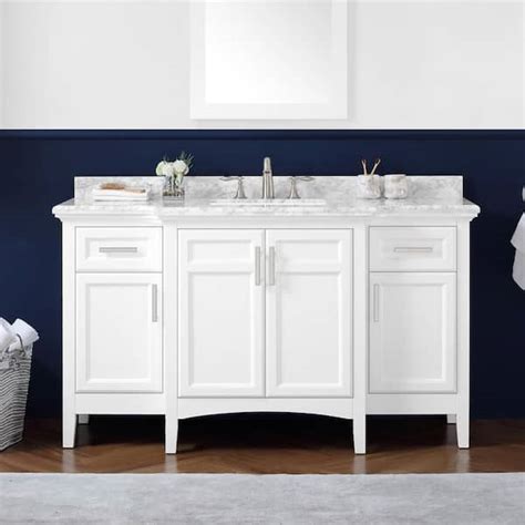 Reviews For Home Decorators Collection Sassy 60 In Single Sink White