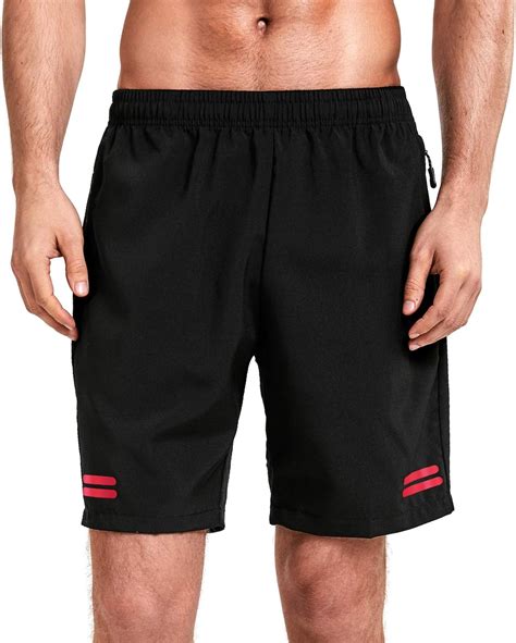 Udareit Mens Workout Running Athletic Shorts 7 With Zipper Pocket Quick Dry Men Sports