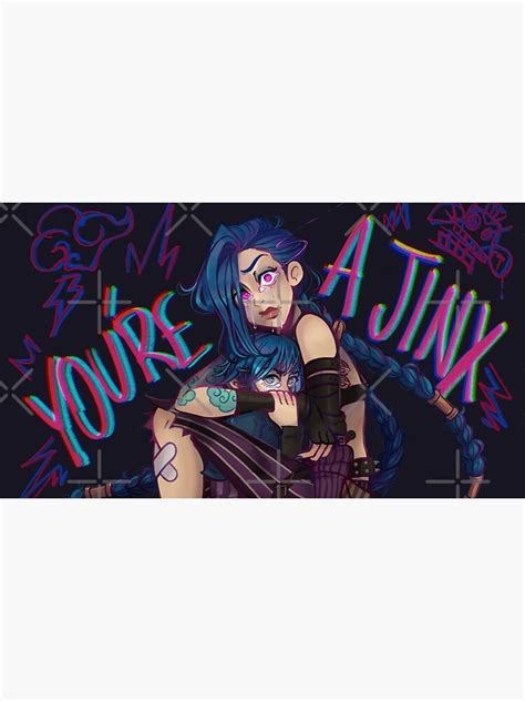 Drawn Arcane Jinx Youre A Jinx Sticker For Sale By Flashonalt